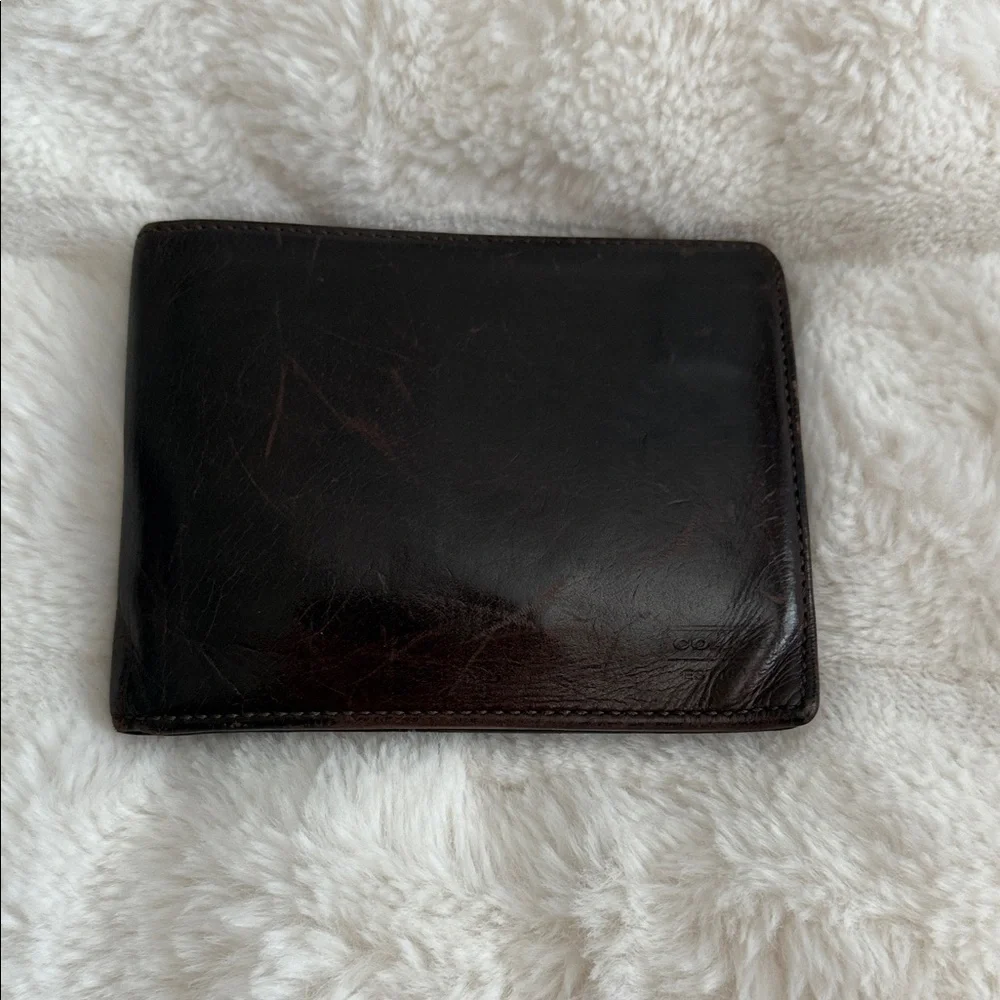 Coach Dark Brown Leather Wallet - Picture 1 of 5